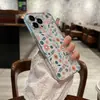 Estilo étnico com cores contrastantes, ilustração de videira florida, capa macia transparente de cobertura total para iPhone 17 Pro, capa anti-queda para Apple 14 Pro