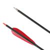Flechas de Prática Ameyxgs Flechas de Carbono Misto 5 polegadas Pena Real Flechas de Carbono Misto Arco de Caça Americano Arco Recurvo Arco Tradicional Universal