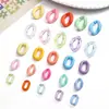 Hebilla de Cadena Abierta Colorida Acrílica DIY Hebilla Transparente de Color Sólido Accesorios para Pulseras Collares Joyería Hechos a Mano DIY