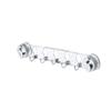 Ganchos con Ventosa para Baño, una Fila de Adhesivos sin Perforación, Fuerte Soporte de Carga, Detrás de la Puerta, Cocina, Pared sin Marcas, Ropa, Baño