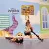 Jinnew & Zootopia Autêntico Co-Branded Pingente de Boneco 3D Chaveiro Periférico do Filme Boneco Venda por Atacado