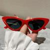 Nuevas gafas de sol triangulares europeas y americanas para mujer, estilo moderno de celebridad de internet, gafas de sol ojo de gato, gafas transparentes marinas