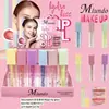 MLUNDO Coloración Fácil Hidratante Duradero Espejo Tinte Labial Lápiz Labial Agua Sedoso Tinte Brillo de Labios Esmalte Labial
