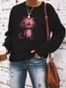 Suéter sudadera con cuello redondo y manga larga informal para mujer, otoño e invierno, transfronterizo de Europa y Estados Unidos, venta al por mayor