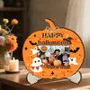 Linterna de Calabaza de Halloween Transfronteriza Marco de Fotos de Madera de Doble Capa Decoración del Hogar Adornos para Pared de Fotos Artesanías Decorativas de Madera