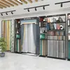 Suporte de exibição de amostras grandes de cortina suporte de exibição de etiquetas de amostra para pendurar suporte de exibição de amostras haste giratória móvel exposição de pendurar amostras de tecido rack de exibição