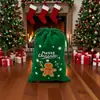 Bolsa de Presente de Flanela com Fundo Arredondado (Ping An Guo) Bolsa com Cordão Papai Noel Boneco de Neve Pelúcia Bolsa com Cordão Saco para Doces e Presentes