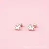 Pendientes de Caballo de Carrusel Pequeños de Plata Pura 999 para Mujer, Estilo Coreano y Japonés, Lujo Ligero, Sencillos, Versátiles, Juguetones, Lindos Pendientes de Caballo con Cierre de Rosca al por Mayor