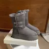 2026 Nuevos Zapatos de Algodón Engrosados de Suela Gruesa con Terciopelo Interior para Invierno Botas de Nieve Botas de Nieve con Piel Botas Cortas de Moda para Mujer que Aumentan la Altura