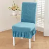 Funda de silla universal para cuatro estaciones para uso en el hogar, respaldo antideslizante todo en uno, funda de silla de comedor integrada, elástica y engrosada