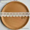 Renda de Bordado com Fio de Algodão Cor Natural 4cm, Renda Exquisita em Forma de Leque Ondulada Solúvel em Água, Acessórios de Acabamento para Saia Lolita, Decoração