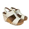 Comércio exterior transfronteiriço 2025 verão novo cunha de sola grossa boca de peixe chinelos femininos plus size rebite bico aberto sapatos femininos