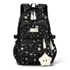Mochila de estilo japonés, nueva, moderna, de alta apariencia, fresca y dulce, con diseño de estrella y luna, para estudiantes de secundaria y preparatoria, mochila casual ligera