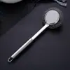 Cepillo para ollas de mango largo para el hogar no daña la olla, cepillo para lavar ollas de limpieza de cocina con mango para descontaminar platos, artefacto de cepillo para ollas de lana de acero