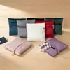 Bolsa de terciopelo portátil con cremallera de suministro directo para empaque de joyas, anillos y accesorios, bolsa de almacenamiento de terciopelo de doble cara