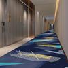Alfombra de Pasillo de Hotel Nuevo Estilo Chinoiserie Impresión de Nylon 800g Engrosada Ignífuga B1 Resistente a Manchas en el Suelo Alfombra de Pasillo