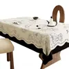Toalha de Mesa Retangular Estilo Francês Retrô, Lavável, Impermeável, à Prova de Óleo, Resistente ao Calor, Luxo Leve, Toque de Alta Qualidade, Capa Protetora de Mesa