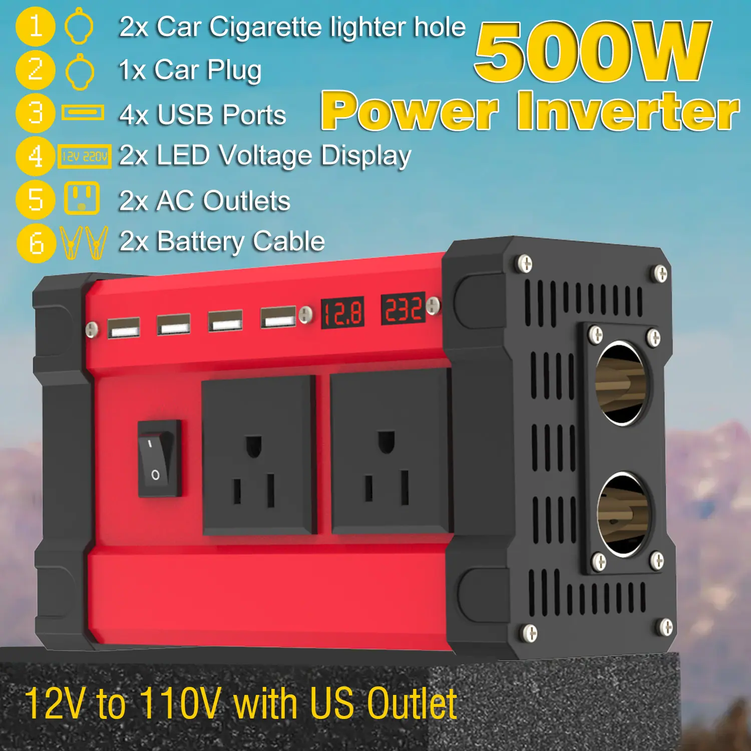 凯旋 红色 500W 美规插座 1 主图1.jpg