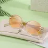[Personalizado] Gafas de Sol Ovaladas de Moda Europeas y Americanas para Mujer, Tendencia Personalizada para Fotografía Callejera al Aire Libre, Gafas de Sol para Mujer, Transfronterizo