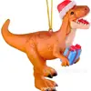 Colgante Decoración Dinosaurio Navideño Adornos Navideños Decoración Árbol de Navidad Casa Colgante Espejo Retrovisor Coche