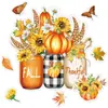 Bestseller transfronterizo otoño Acción de Gracias imanes para refrigerador personalizados para el hogar ventana puerta de garaje imanes fiesta decoración del hogar