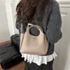Bolso de Mano de Invierno 2025 Nuevo de Moda Versátil Bolso de Hombro Cruzado Moda Textura de Cubo Popular Bolso para Mujer