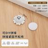 Rueda giratoria de plástico para muebles de fondo plano de 1.5 pulgadas, con dientes de seda, rueda para mesa de té, rueda para sofá, polea para mesa de noche, rueda universal