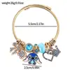 Amazon Transfronteiriço Mais Vendido Desenho Animado Anime Fofo Stitch Pulseira Moda Criativa Pingente Liga Joias Atacado