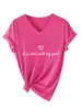 Es muy adecuado para mi sitio independiente de Amazon eBay, ofreciendo una camiseta de manga corta con cuello en V para mujer, cómoda y elegante, para comercio exterior