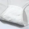 Calcinhas de Algodão Puro Processadas e Personalizadas para Mulheres, Elástico Plano Respirável, Cintura Média, Rendas na Cintura Alta
