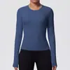 Nueva Camiseta Deportiva Casual Personalizada Look Adelgazante Secado Rápido Transpirable Ropa de Yoga Running Entrenamiento Fitness Top para Mujer