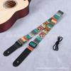 Correa de ukelele guitarra accesorios de instrumento musical poliéster estampado grueso nueva correa venta al por mayor directo de fábrica ukli