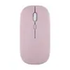 Ratón inalámbrico de color macarrón de doble modo de carga para iPad, teléfono móvil, portátil, oficina, ratón Bluetooth silencioso