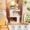 Mesita de noche blanca, creativa, para apartamento pequeño, estantería alternativa, moderna, sencilla, para sala de estar, sofá, dormitorio, mesita de noche