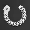 Pulseras Personalizadas para Hombre Hip-Hop Europeo y Americano Cadena Cubana Brillante de Oro de 14K Tendencia Versátil Joyería Transfronteriza Accesorios Más Vendidos
