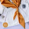 Bufanda Triángulo Jk Color Sólido Básica Uniforme de Marinero Estilo Japonés Uniforme Pajarita Bufanda Estilo Universitario Femenino Hecha a Mano Estilo Escolar