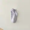 Calcetines de Verano para Mujer Antideslizantes, Absorbentes de Sudor, Transpirables, Estilo Japonés, Color Macarrón, Cortos, con Letras Impresas, Invisibles de Corte Bajo