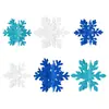 Decoración de Cumpleaños de Invierno Transfronteriza Adornos 3D Decoración de Fiesta Navideña de Fiestas Invernales Adornos 3D de Copo de Nieve