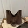Bolso Retro Transfronterizo Bolso de Hombro de Gran Capacidad para Mujer 2025 Invierno Bolso Tote Cubo Casual para el Trabajo