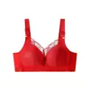 Nuevo sujetador tipo top de encaje sexy, cómodo, transpirable, suave, con copas acolchadas, soporte lateral y diseño ajustable