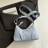 Bolsa de veludo cor sólida estilo coreano moda 2026 verão nova personalizada, bolsa estilosa, bolsa simples de ombro para mulheres