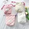 Nueva Bolsa de Almacenamiento Simple de Algodón Acolchado, Bolsa Portátil con Cordón, Bolsa de Almacenamiento para Cámara Anti-Caídas y Anti-Rayaduras, Bolsa Pequeña para Artículos de Tocador