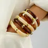 Joias Europeias e Americanas, Design Moderno, Pulseiras de Cotovelo em Acrílico, Combinação de Cores Retrô, Pulseiras e Braceletes Exagerados de Alta Qualidade