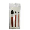 Venta al por mayor de fábrica pluma de pincel de papel 6 Paquete de 3 arte boceto pincel pintura con pincel pluma para difuminar estudiantes juego completo