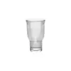 Caneca Criativa Listrada de Boca Larga Mesopotâmica Copo de Vidro de Alto Valor Estilo Ins Copo de Água Doméstico Taça de Vinho Uso Doméstico