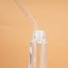 En stock del fabricante: Botellas delgadas transparentes para aceites esenciales de 15-30 ml, frascos de viaje de alta gama con gotero para perfume y aceites esenciales