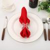 Design criativo borboleta oco anel de guardanapo banquete hotel comida ocidental enfeites de mesa leve luxo alta qualidade fivela de toalha de seda