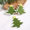 Adornos de fieltro personalizables para árbol de Navidad decoraciones de fiesta colgantes de manualidades de tela no tejida colgantes de árbol de Navidad de fieltro transfronterizos
