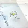 Pendientes de Aleación de Titanio F136 Corazón de Ángel Ala de Zirconia G23 Titanio Rosca Interna Joyería para Piercing de Labio Cabeza