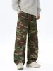 Pantalones de senderismo camuflados personalizados con logo, corte holgado, a prueba de viento, impermeables, para deportes al aire libre y uso casual, disponibles para hombres y mujeres